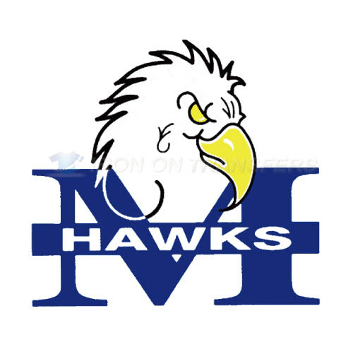 Monmouth Hawks Iron-on Stickers (Heat Transfers)NO.5160